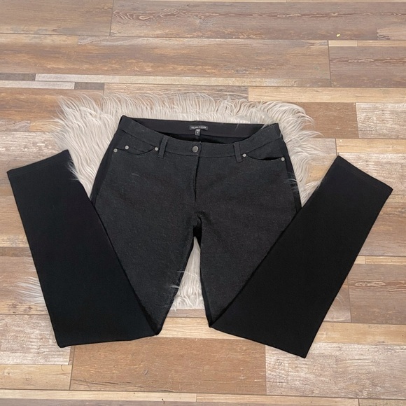 Eileen Fisher Women's jeggings Skinny Pants Size 12 Color Gray and Black - Picture 1 of 10